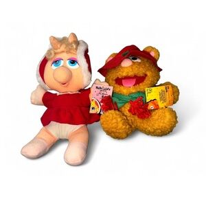 Vintage 80s McDonald’s Baby Miss Piggy and Fozzie Bear Set